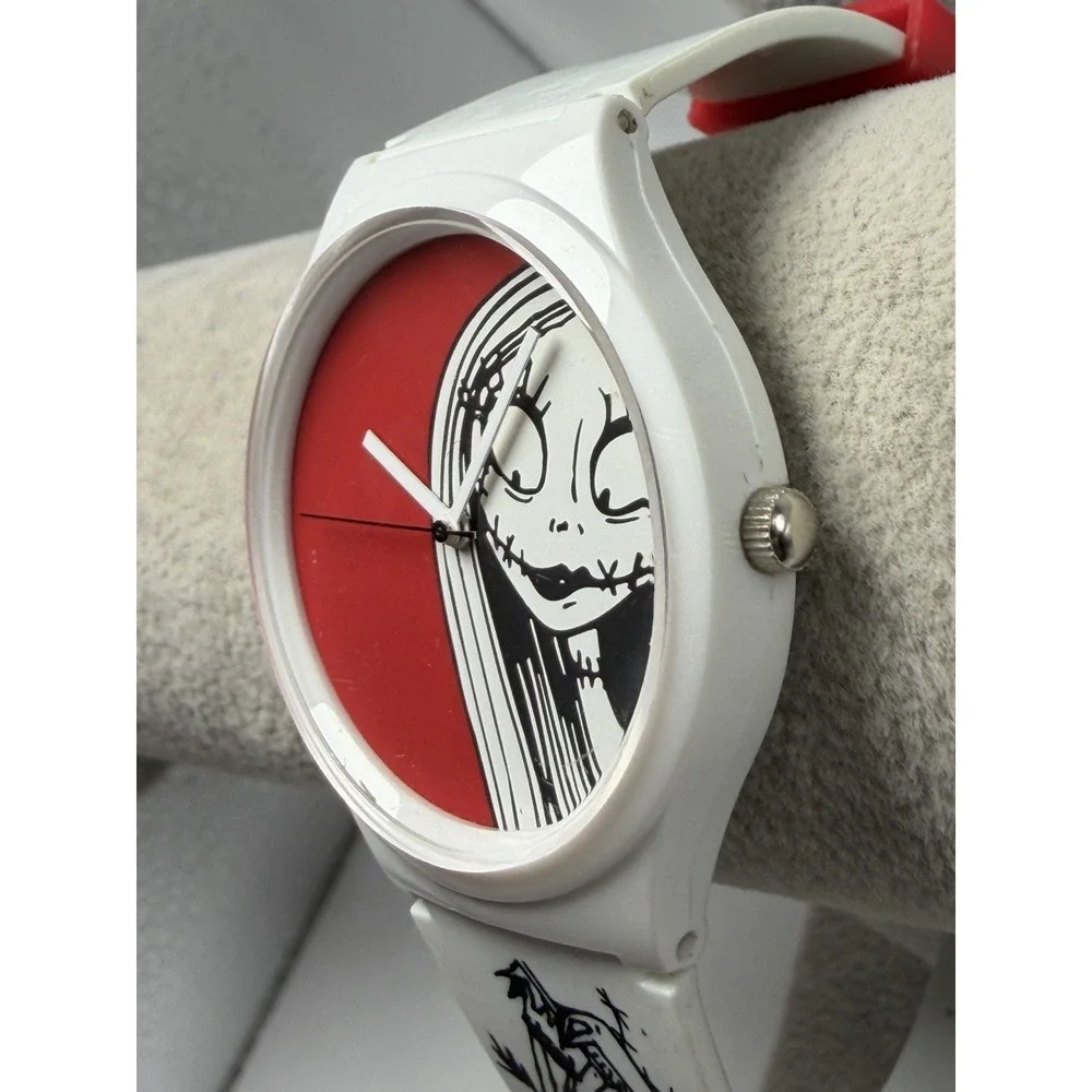Disney Flud Nightmare Before Christmas Watch New Battery 40MM 8.5